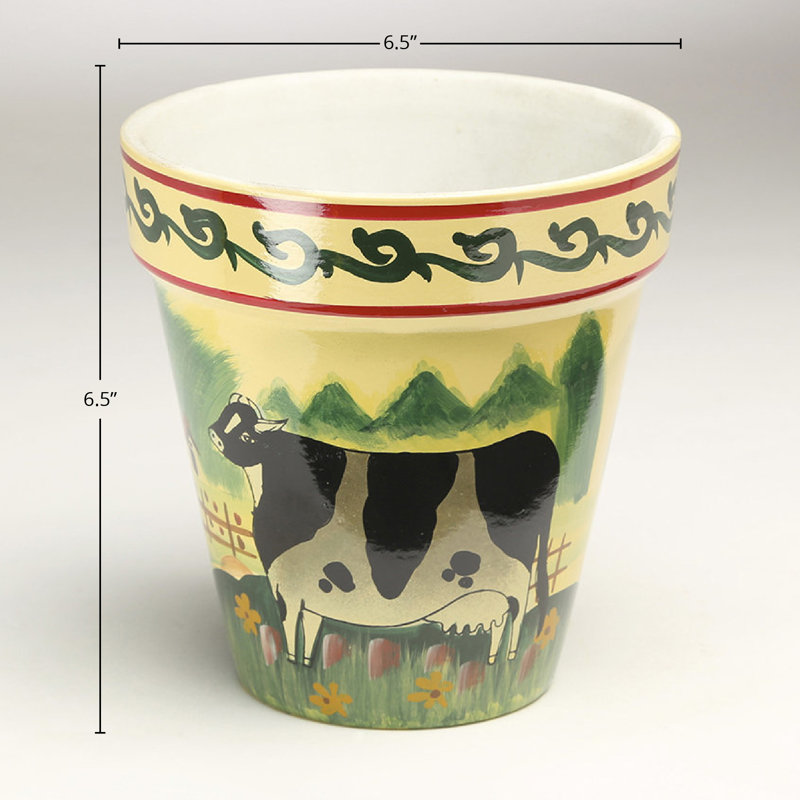 Milena Hand Painted Ceramic Pot Planter