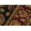 Hand-Knotted High-Quality Black and Red Area Rug