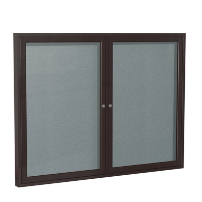 Ghent Vinyl Enclosed Cabinet Bulletin Board