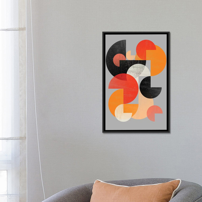 «Canvas VII», impression sur toile, H 26 po x l 18 po x P 1,5 po, Toile encadrée noire, Pas de tapis