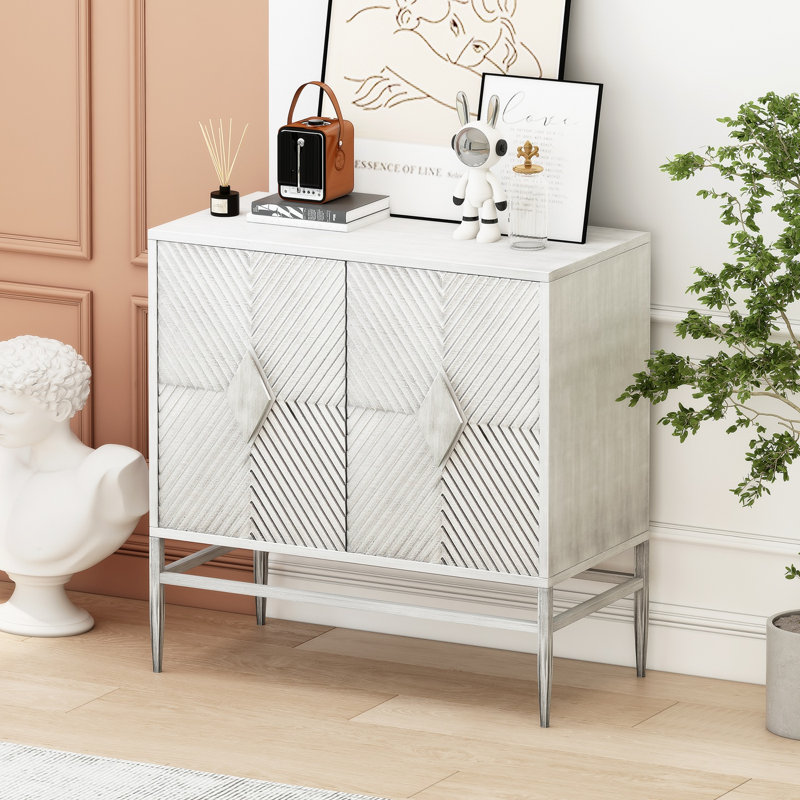 Élégante armoire de rangement en bois à 2 portes