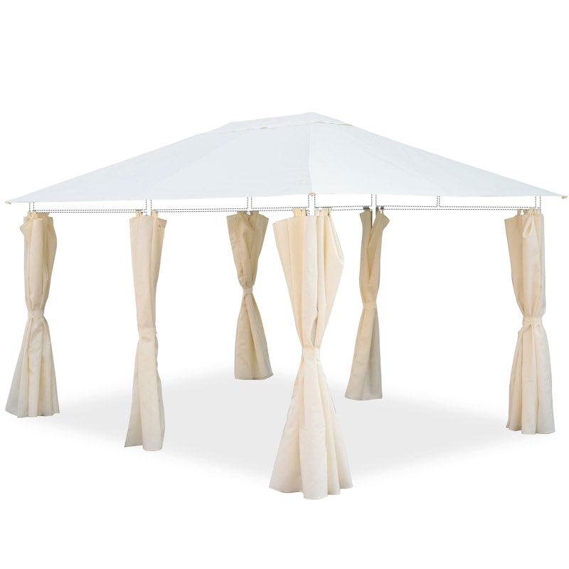 Amont Dakota Fields Polyester Replacement Canopy for Canopy, White