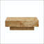 Table basse en placage de bois de loupe - Rectangulaire avec piÃ¨tement en MDF-1196494377