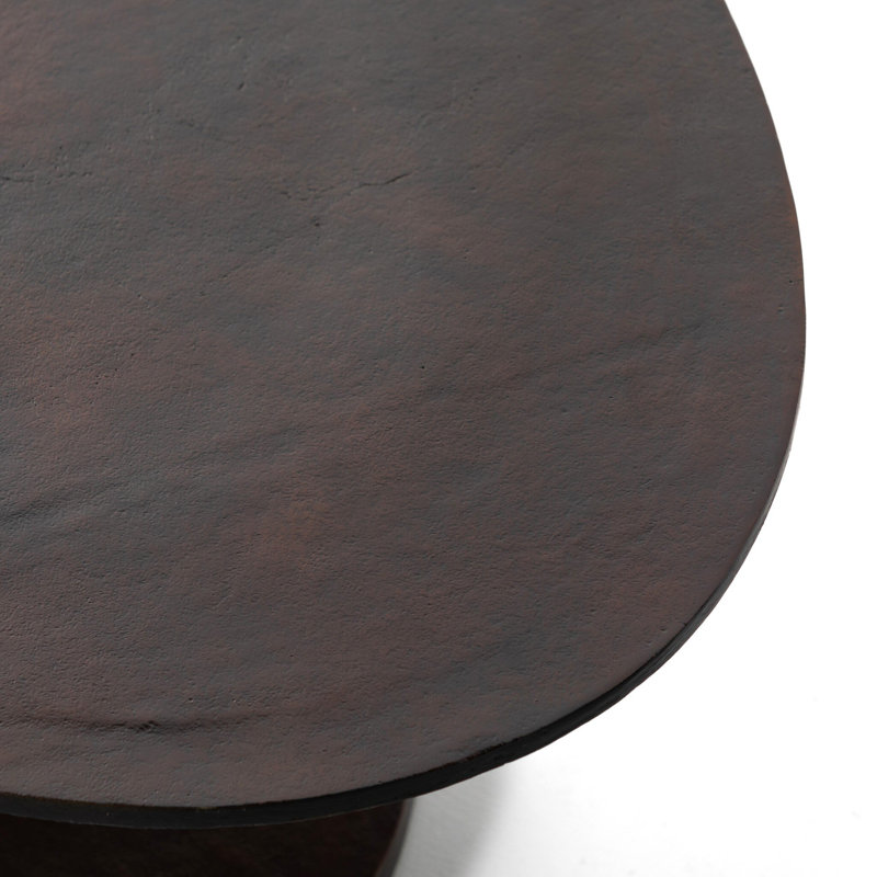 Simone Coffee Table, 16.5" H x 29.5" L x 54.75" W, Antique Rust