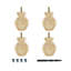 Pied de chignon rond en bois massif non fini-51195740