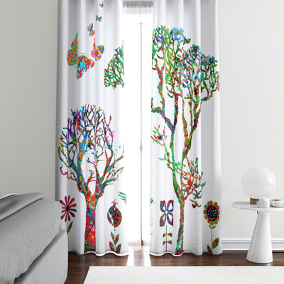 Paire de rideaux semi-transparents Colne
