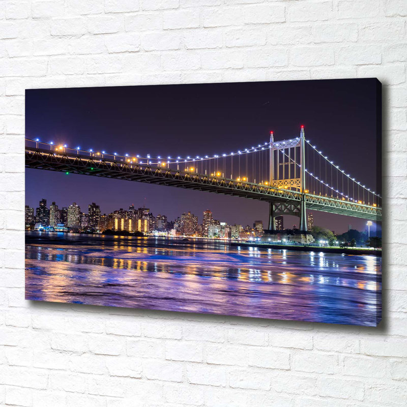 Bridge In New York - Wrapped Canvas Print