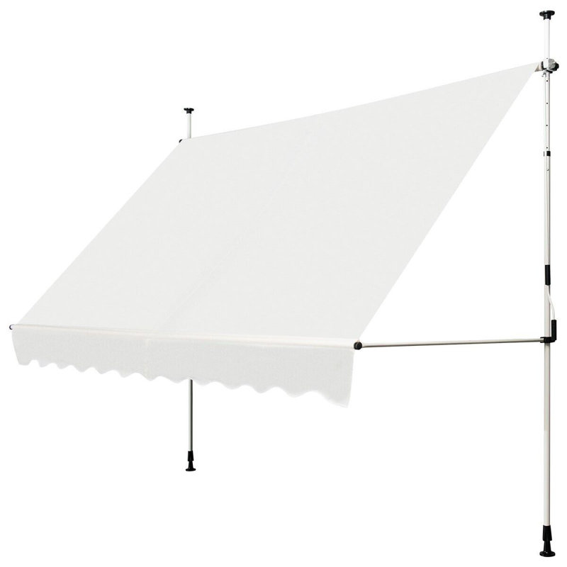 Casart 350cm W x 120cm D Polyester Cover Retractable Patio Awning