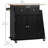 Bryceson Rolling Kitchen Island, Kitchen Cart with Rubberwood Top, Spice Rack-2048282684
