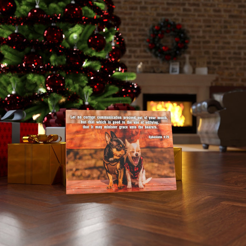 Grace Unto The Hearers Ephesians 4:29 - Wrapped Canvas Print, 46cm H x 61cm W