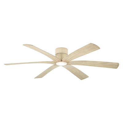 Ventilateur de plafond encastré intelligent 65 "à DEL 5CCT Brisano