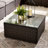 Miacomet Modular PE Rattan Outdoor Conversation Set with Table for Modern Gardens and Patios-776747922