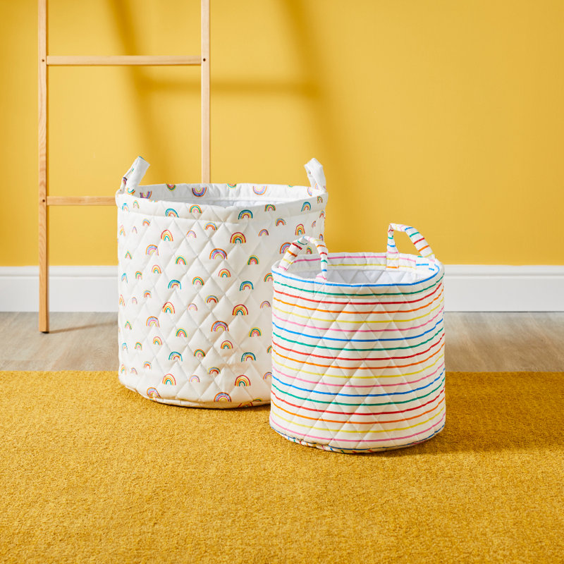 2 Pack Storage Baskets - Rainbow Dreams