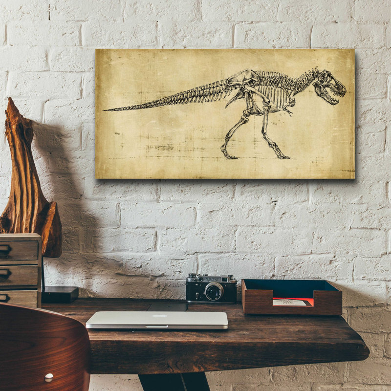 'Tyrannosaurus Rex Study' by Ethan Harper, Acrylic Glass Wall Art, 12" H x 24" W x 0.12" D