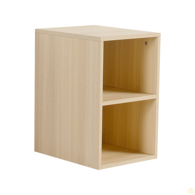 Petites tablettes de rangement murales 12 po, rangement pour salle de bain, Chêne blanc Américain