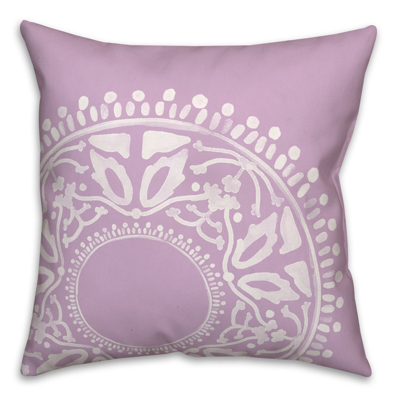  Floral, Mauve, 18 po x 18 po