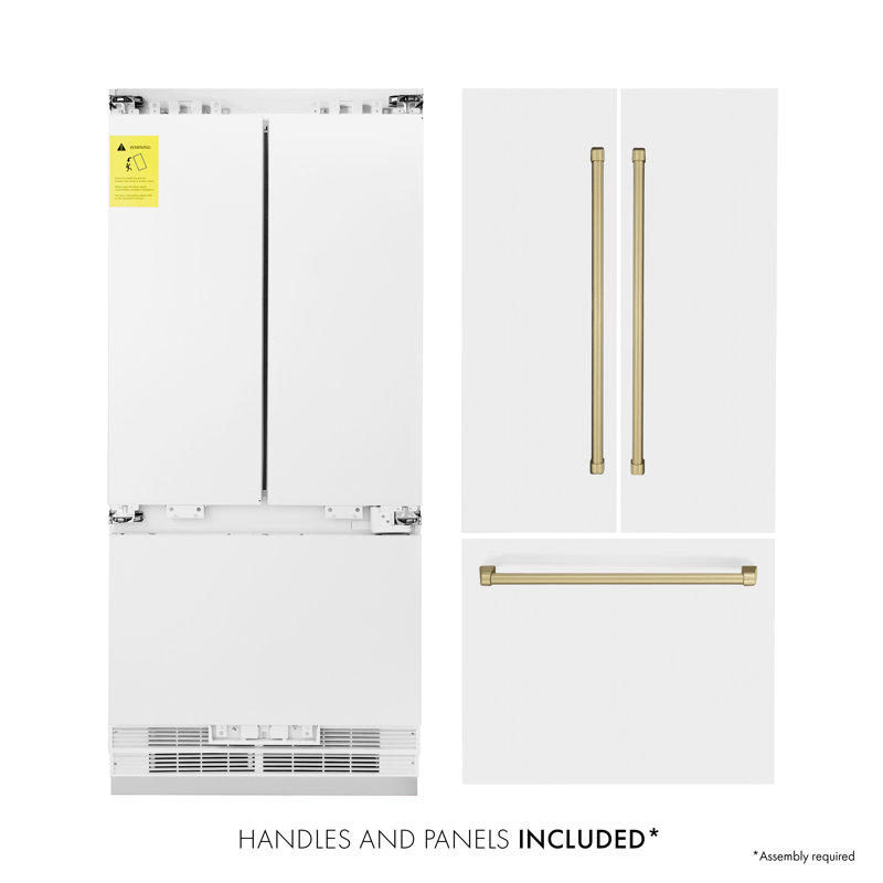 Autograph Edition 36" French Door 19.6 cu. ft.Refrigerator with Ice Maker, Champagne Bronze