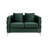 Mytrell Coastal Charm Velvet Loveseat With 2 Pillows