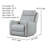 Brago Leather Power Swivel Glider-114766501