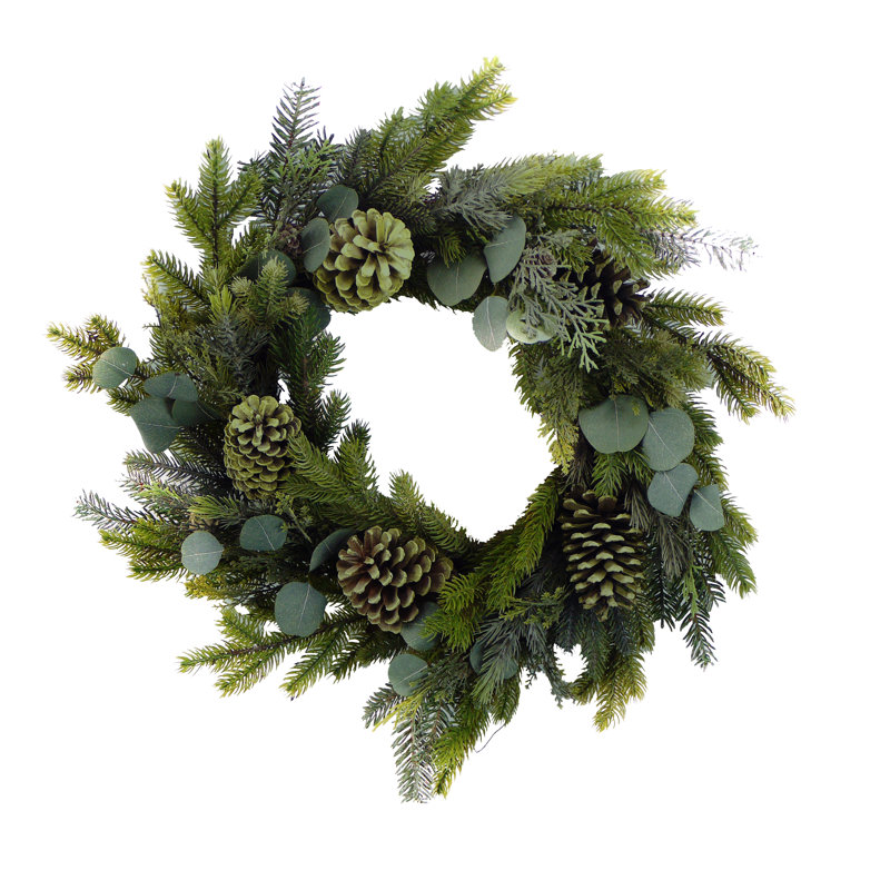 C0c06b20ceab408382c5fb7a6767fa30 de couronne de magnolia/feuille à cône 24"