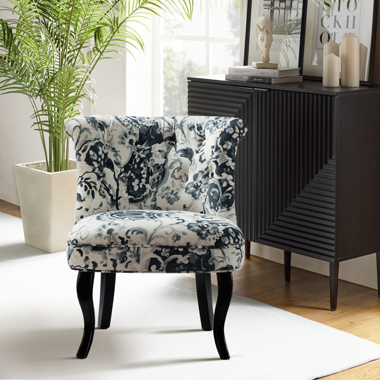 Claremore Modern Side Chair With Elegant Pattern