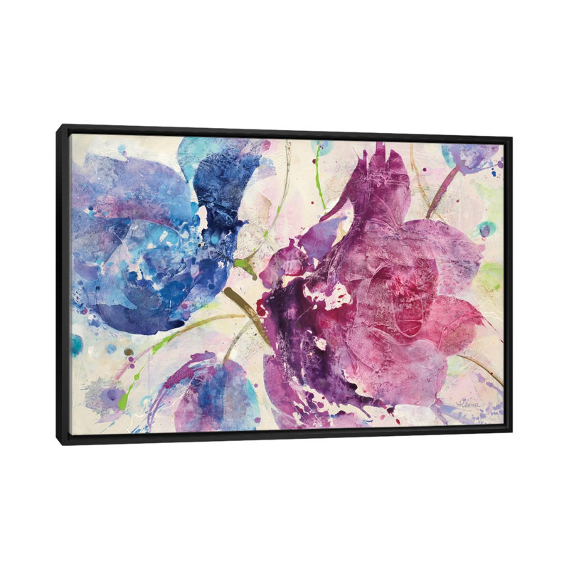 « fireworks abstract », reproduction d’impression sur toile, H 18 po x l 26 po x P 1,5 po, Toile avec cadre noir