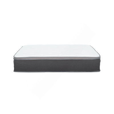 Plush Hybrid Mattress In A Box, Pocket Spring And Gel-Infused Memory Foam Mattress, Pressure Relief, Cooling Technology