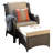 Grano Wicker 5 - Person Patio Conversation Set with Cushions-1801472097-1801472100