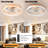 Ceiling Fans With Lights Dimmable LED Embedded Installation Of Thin Modern Ceiling Fans(Orange)-61098867
