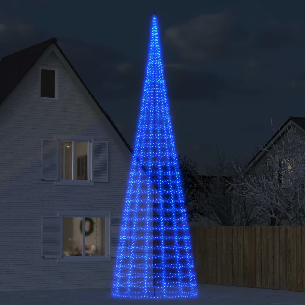 Künstlicher Weihnachtsbaum 800 cm Grün mit 3000 LEDs in Warmweiß und Ständer