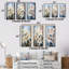 Ensemble de 3 impressions murales beige et jaune Pure Lily Beauty Whispers-433376839-433376837