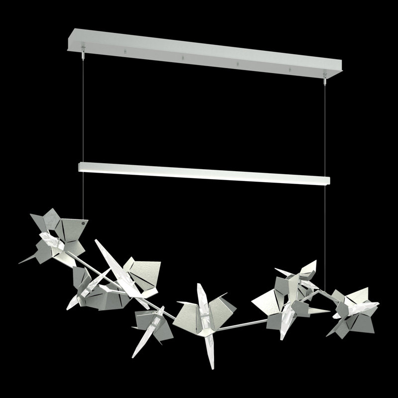 Belladonna Kitchen Island LED Pendant with Crystal Accents, Vintage Platinum, Vintage Platinum