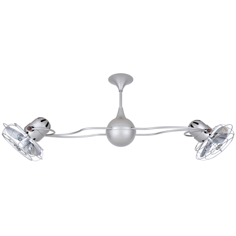 Ventilateur de plafond 53 pales 53 "Italo Ventania, Nickel brossé