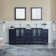 Karson 84'' Double Bathroom Vanity with Ceramic Top with Mirror