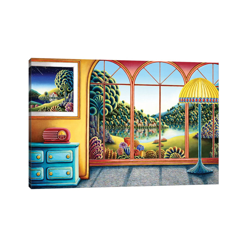 Radio Days IX by Andy Russell - Wrapped Canvas Print