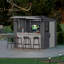 Suncast Cabana Entertainment Shed & Bar 8x7 - Cool Grey With Assembly-116895269