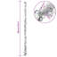 vidaXL Christmas Ball Garland 186 cm Polystyrene-1584043768