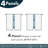 East Urban Home Geometric 4-Panel Curtains, Brushstroke Circle Art Blush Grey-916347505