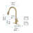 OKEBA Pull Out Kitchen Faucet