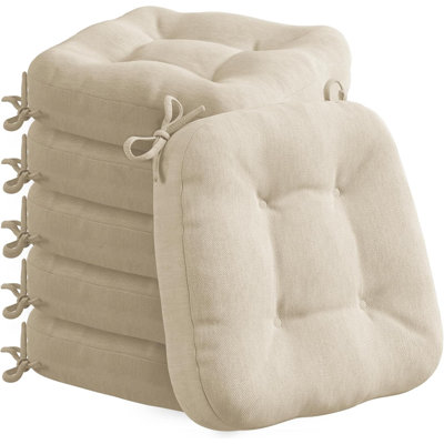 6 Pack Dining Chair Cushions, Thick Chairs Pads for Indoor Kitchen Room