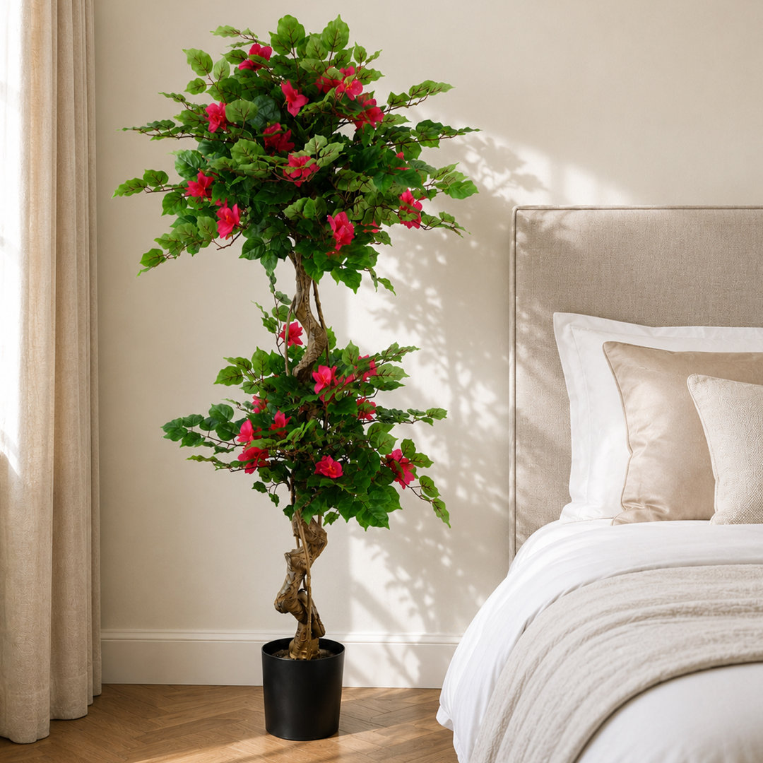 Leaf Japanese Silk Bougainvillea Artificial Tree 150cm Black - Image 4