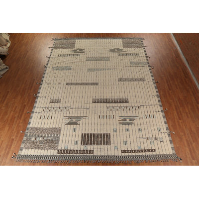 All-Over Striped Moroccan Large Rug 12x16
