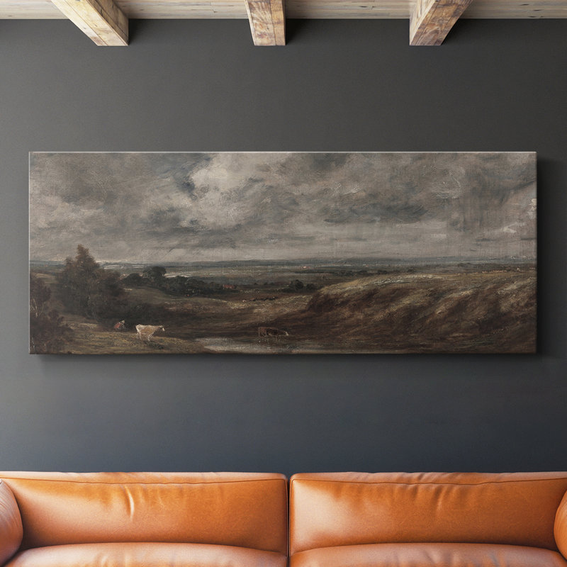 Série paysage - DCLXI - Toile tendue avec châssis - Prêt à accrocher, H 20 po x l 50 po