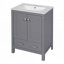 Meuble-lavabo compact avec lavabo en céramique et grand espace de rangement pour les petits espaces-20271878