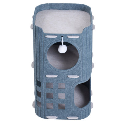 Felt + Polyester Fibre Nest Pet Bed