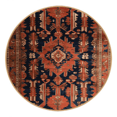 Machine Washable Persian Brown Area Rug
