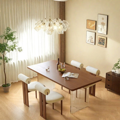 Durable Simple Acrylic Dining Table Sets.