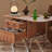 Foldable Mobile Solid Wood Coffee Table