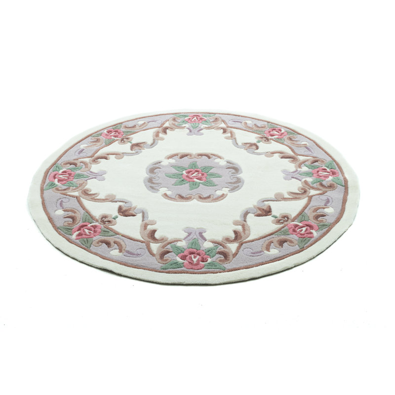 Costilla Floral Hand Woven Area Rug, Round 190cm