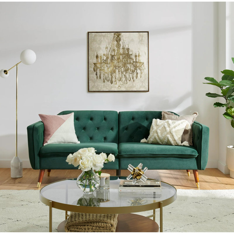 Kaliyan 76.5'' Velvet Sofa
